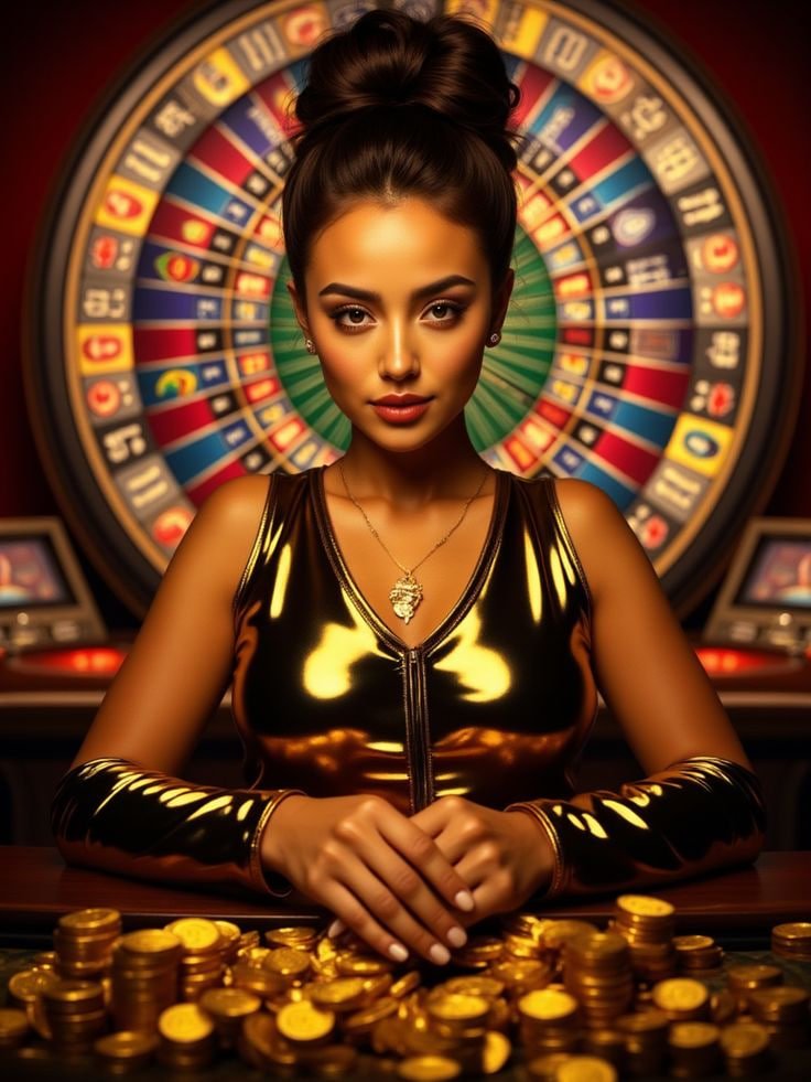 Suasana meja Live Casino Warga188 dengan dealer cantik profesional dan antarmuka modern